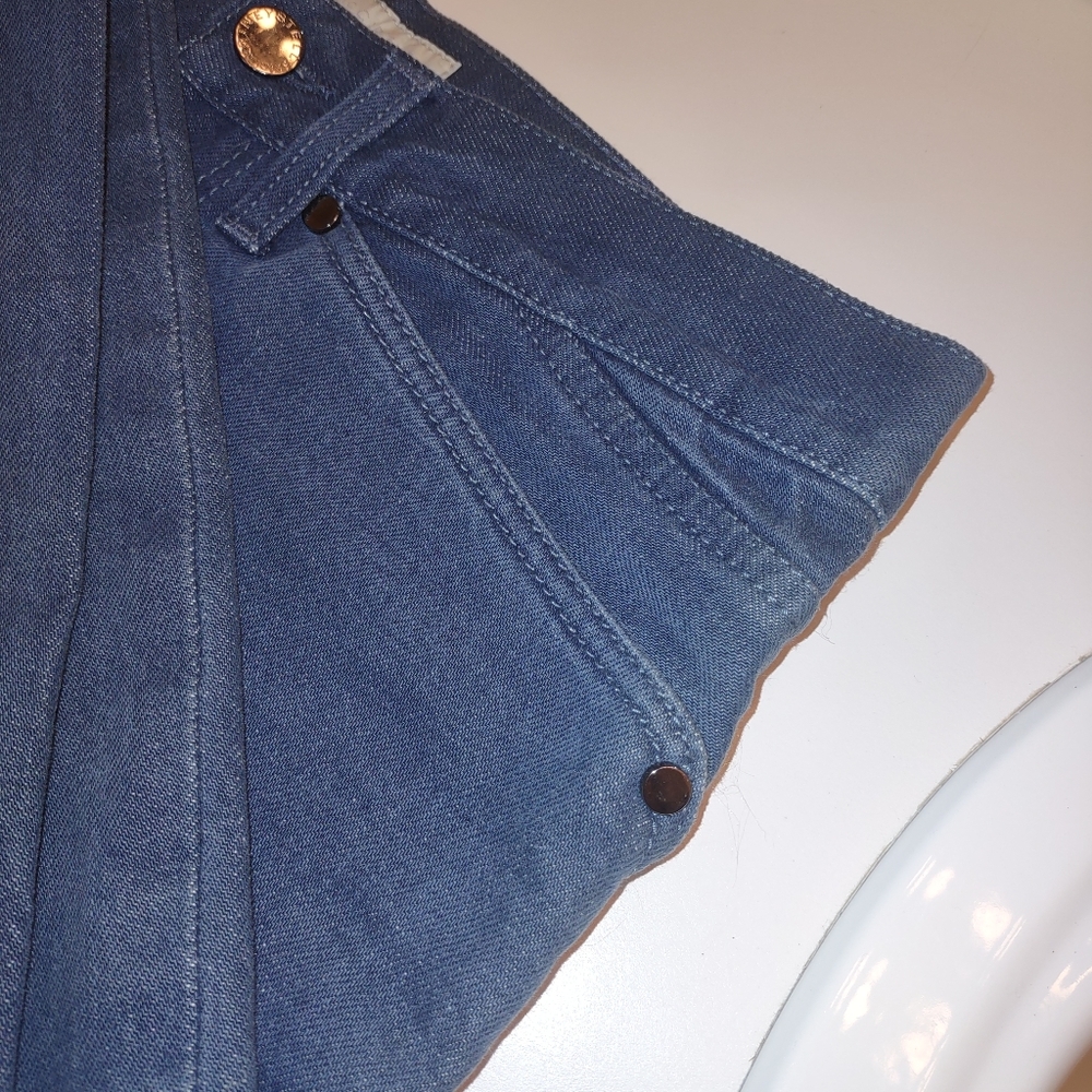 Stella McCartney RARE Smooth Finish Trim Pocket Straight Leg Business Jeans - Picture 11 of 16
